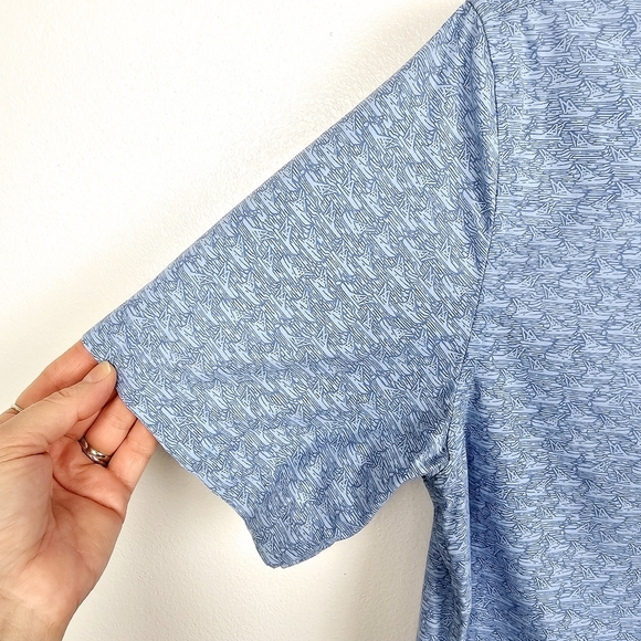 Vineyard Vines Blue Sailboat Print Shirt - Picture 4 of 6